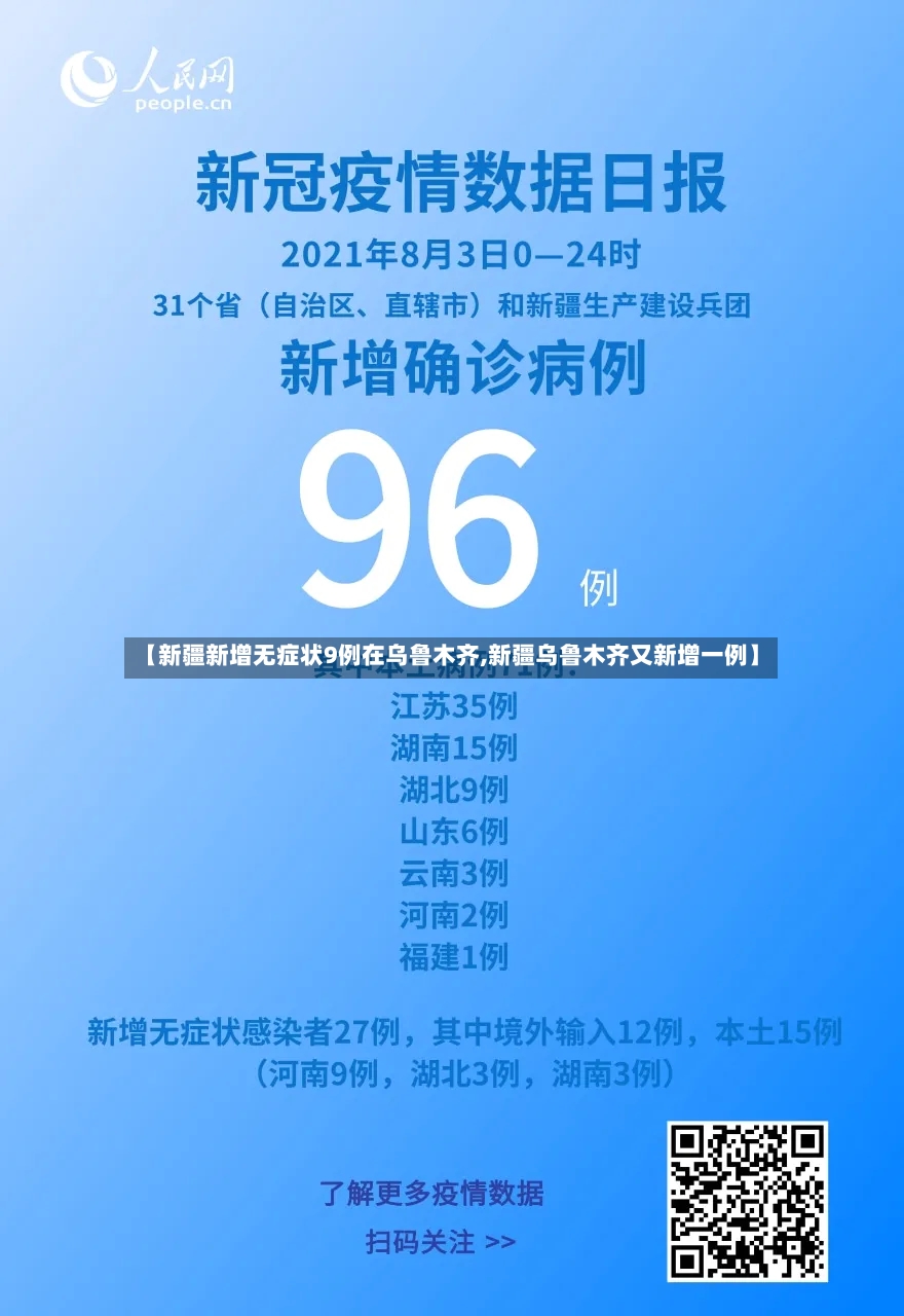 【新疆新增无症状9例在乌鲁木齐,新疆乌鲁木齐又新增一例】