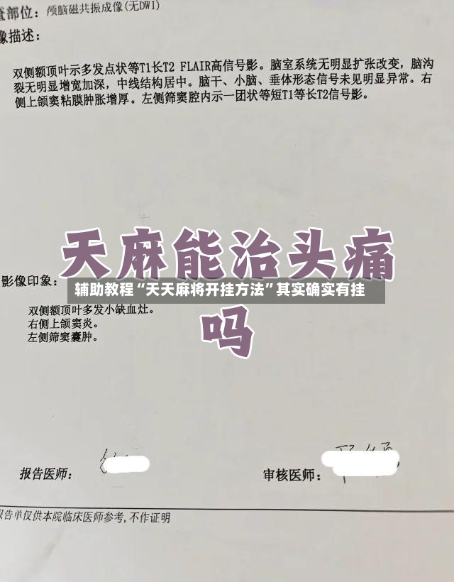 辅助教程“天天麻将开挂方法”其实确实有挂-第2张图片