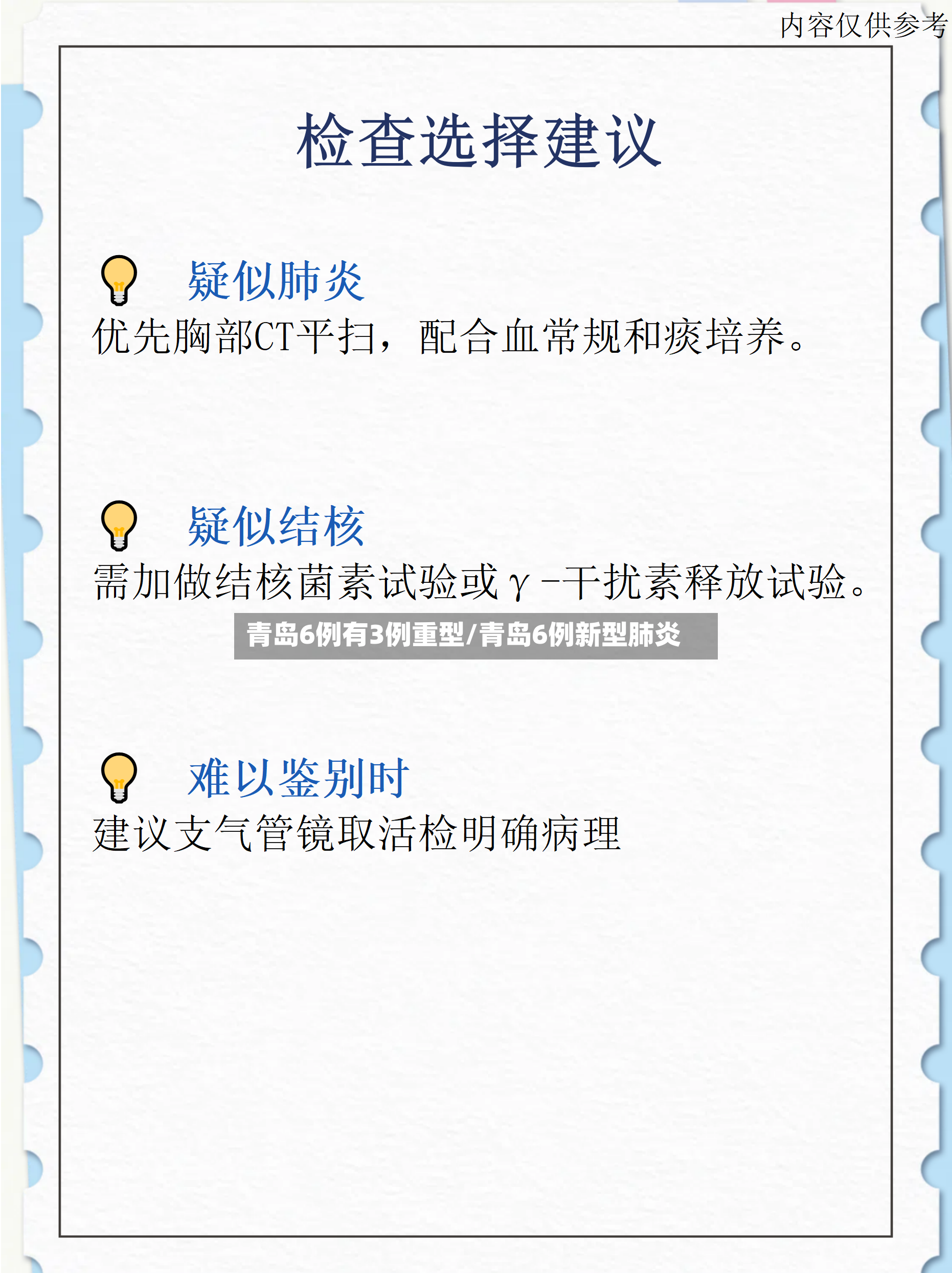 青岛6例有3例重型/青岛6例新型肺炎