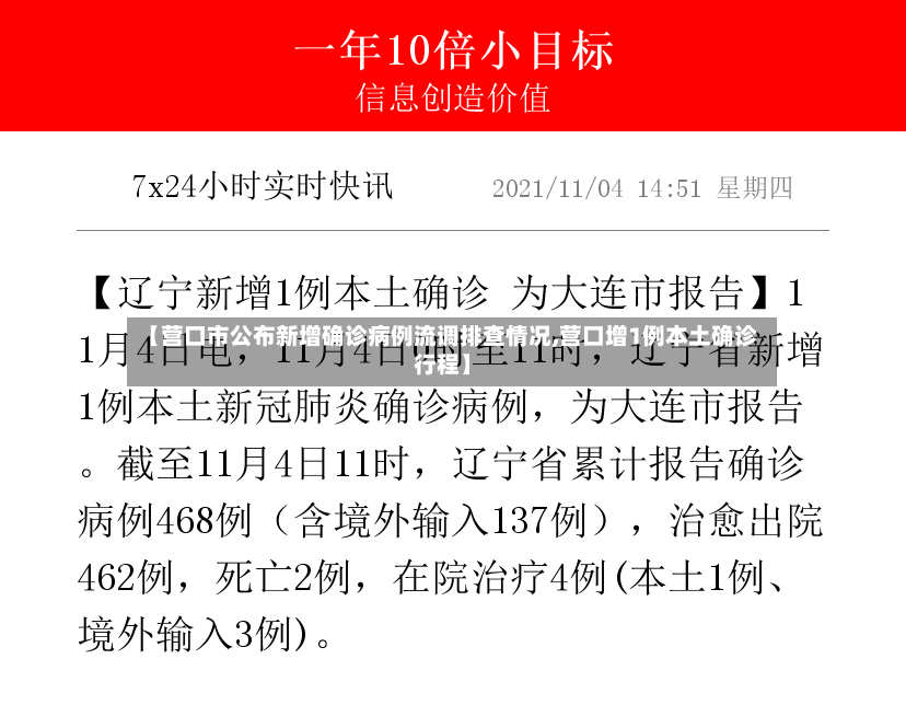 【营口市公布新增确诊病例流调排查情况,营口增1例本土确诊行程】-第2张图片