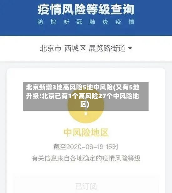 北京新增3地高风险5地中风险(又有5地升级!北京已有1个高风险27个中风险地区)-第3张图片