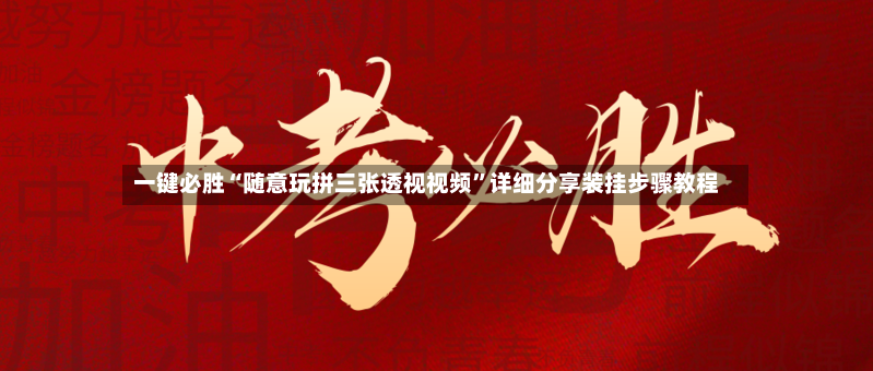 一键必胜“随意玩拼三张透视视频”详细分享装挂步骤教程-第3张图片
