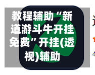 教程辅助“新道游斗牛开挂免费	”开挂(透视)辅助-第3张图片