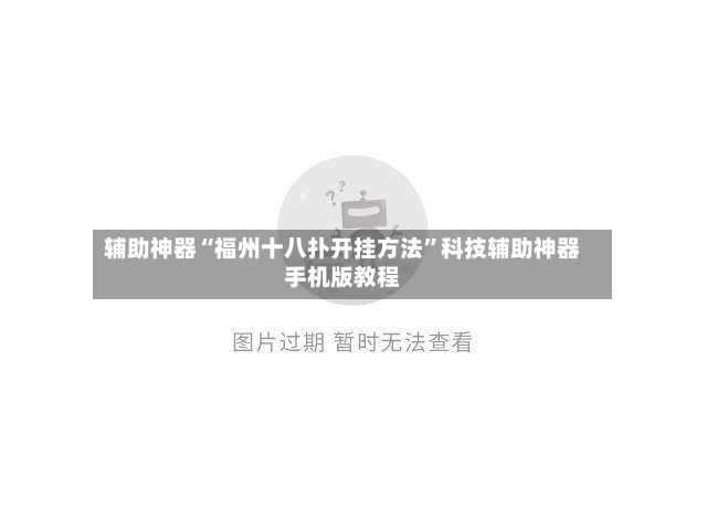 辅助神器“福州十八扑开挂方法”科技辅助神器手机版教程-第2张图片