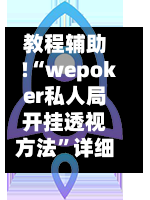 教程辅助!“wepoker私人局开挂透视方法”详细分享装挂步骤-第2张图片