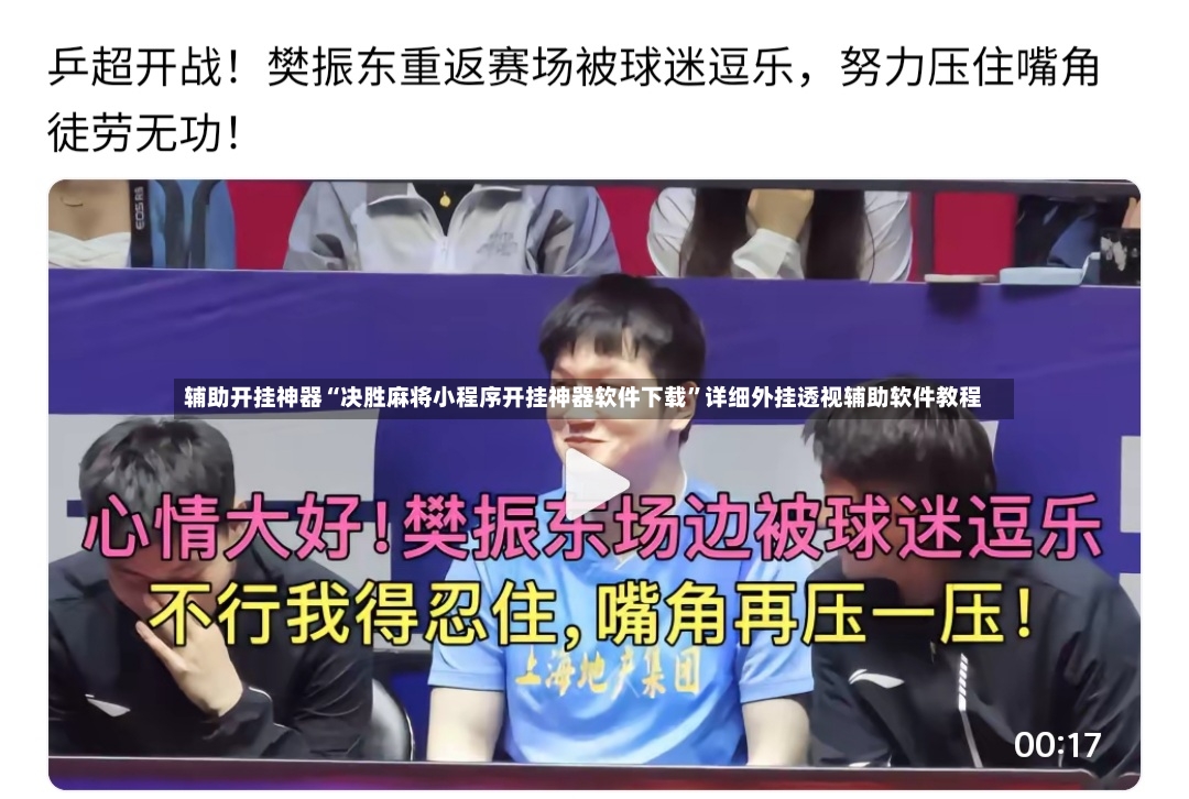 辅助开挂神器“决胜麻将小程序开挂神器软件下载”详细外挂透视辅助软件教程