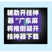 辅助开挂神器“广东麻将推倒胡开挂神器下载软件	”开挂辅助脚本+详细开挂安装教程-第2张图片