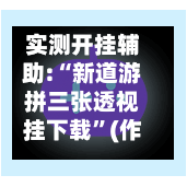 实测开挂辅助:“新道游拼三张透视挂下载”(作弊)辅助透视教程-第2张图片