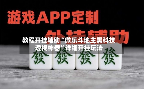 教程开挂辅助“微乐斗地主黑科技透视神器”详细开挂玩法-第2张图片