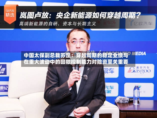 中国太保副总裁苏罡：穿越周期的稳定业绩与在重大波动中的回撤控制能力对险资至关重要