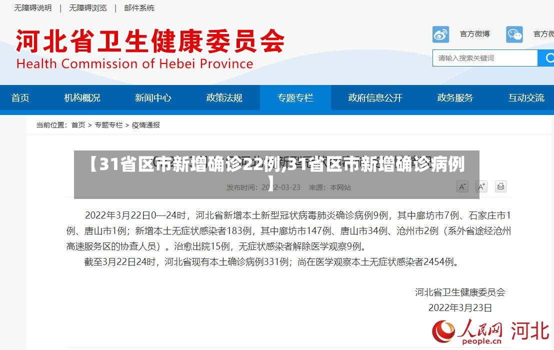 【31省区市新增确诊22例,31省区市新增确诊病例】