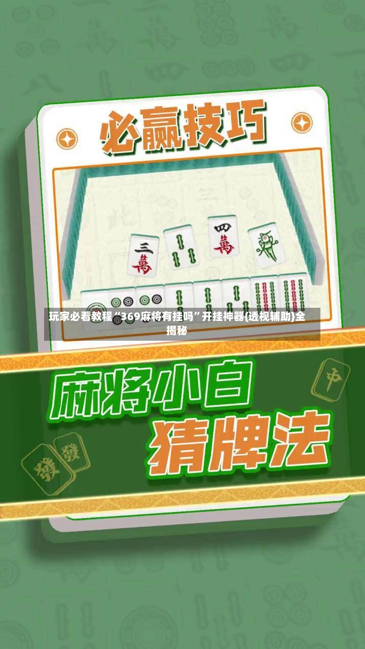 玩家必看教程“369麻将有挂吗”开挂神器{透视辅助}全揭秘-第3张图片