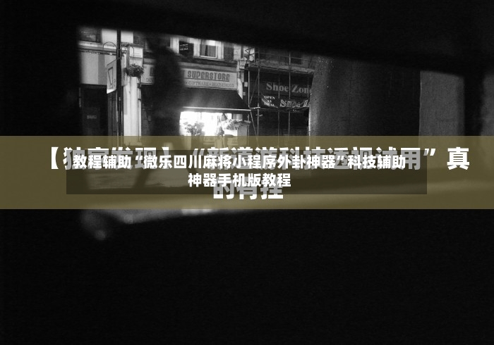 教程辅助“微乐四川麻将小程序外卦神器”科技辅助神器手机版教程-第2张图片