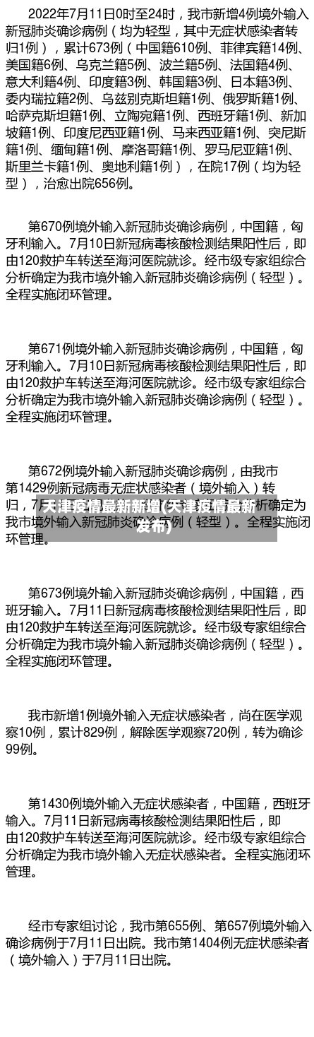 天津疫情最新新增(天津疫情最新发布)-第2张图片