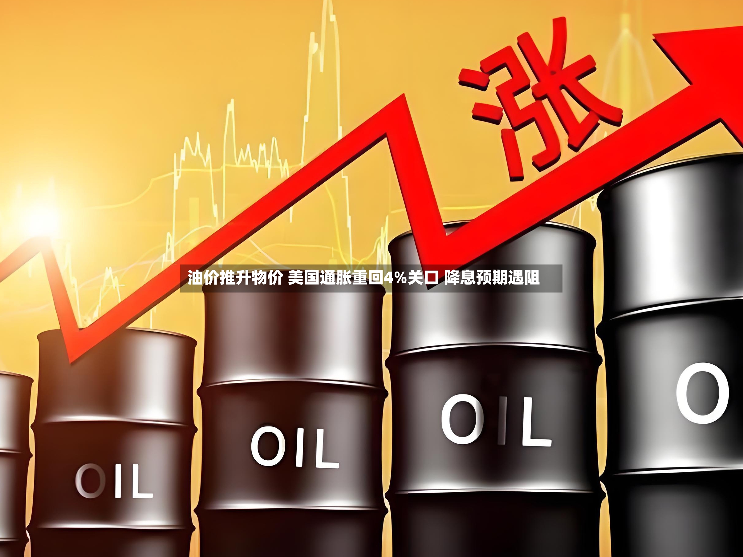 油价推升物价 美国通胀重回4%关口 降息预期遇阻