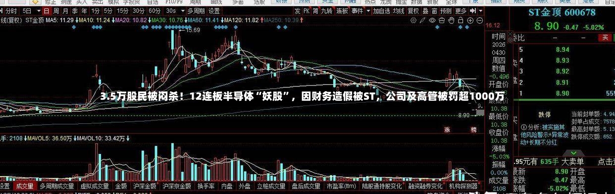 3.5万股民被闷杀！12连板半导体“妖股	”	，因财务造假被ST，公司及高管被罚超1000万-第2张图片