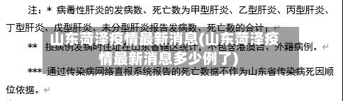 山东菏泽疫情最新消息(山东菏泽疫情最新消息多少例了)-第2张图片