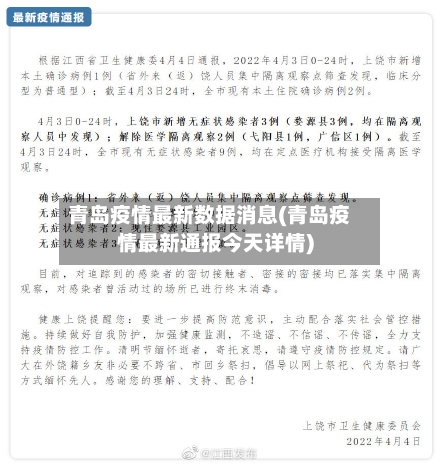 青岛疫情最新数据消息(青岛疫情最新通报今天详情)