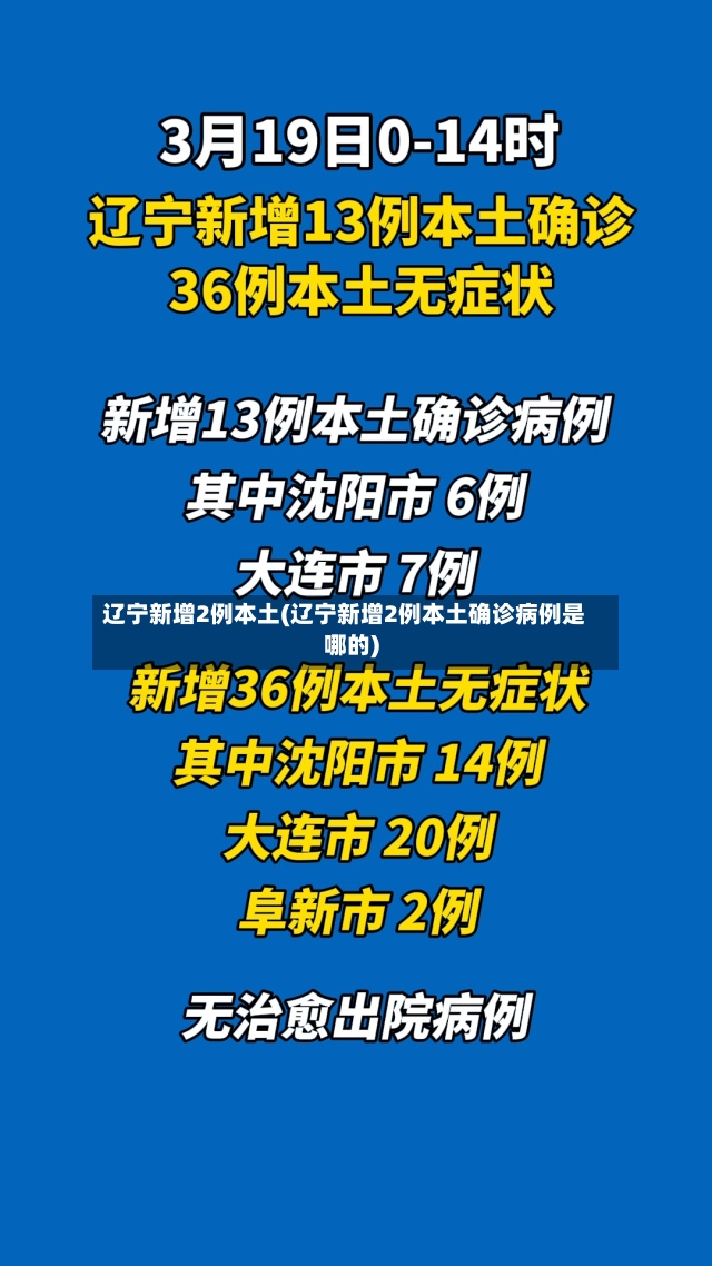 辽宁新增2例本土(辽宁新增2例本土确诊病例是哪的)