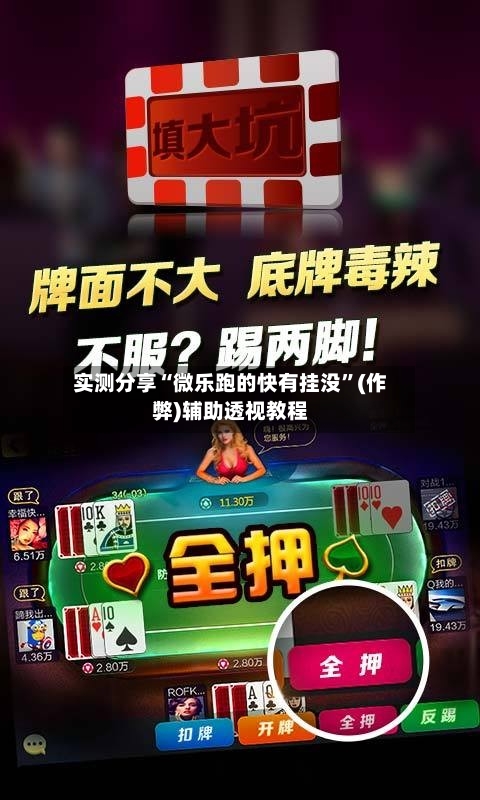 实测分享“微乐跑的快有挂没	”(作弊)辅助透视教程-第2张图片