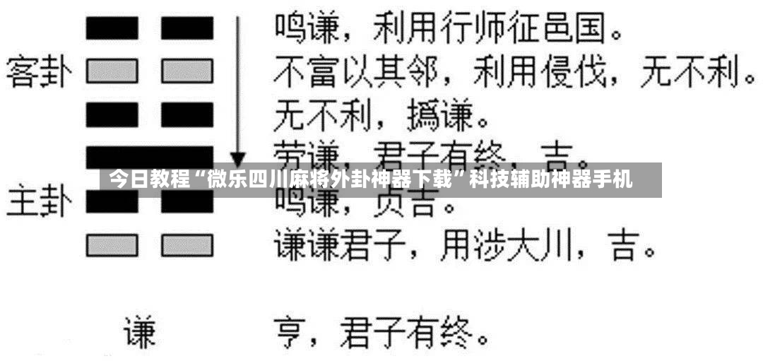 今日教程“微乐四川麻将外卦神器下载”科技辅助神器手机-第3张图片