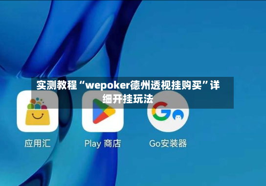 实测教程“wepoker德州透视挂购买”详细开挂玩法-第3张图片