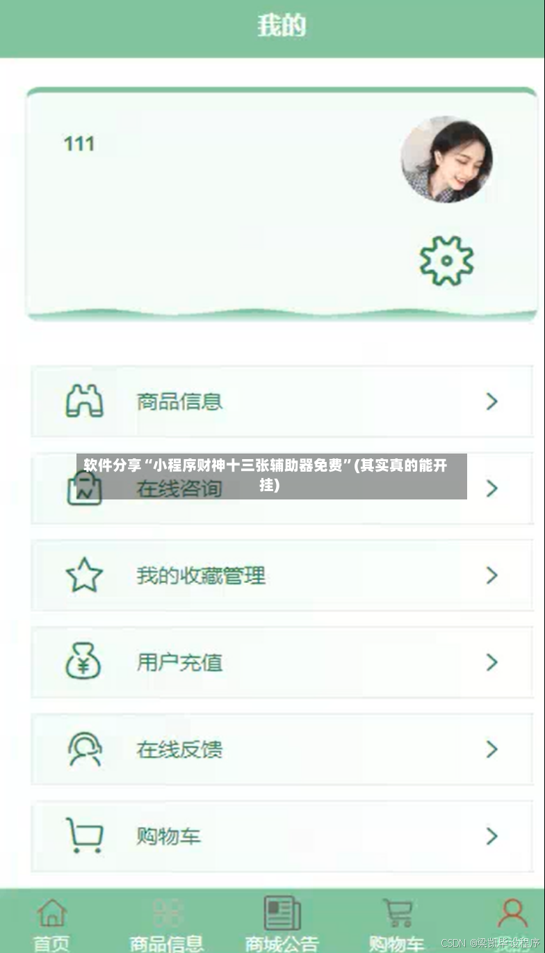 软件分享“小程序财神十三张辅助器免费”(其实真的能开挂)
