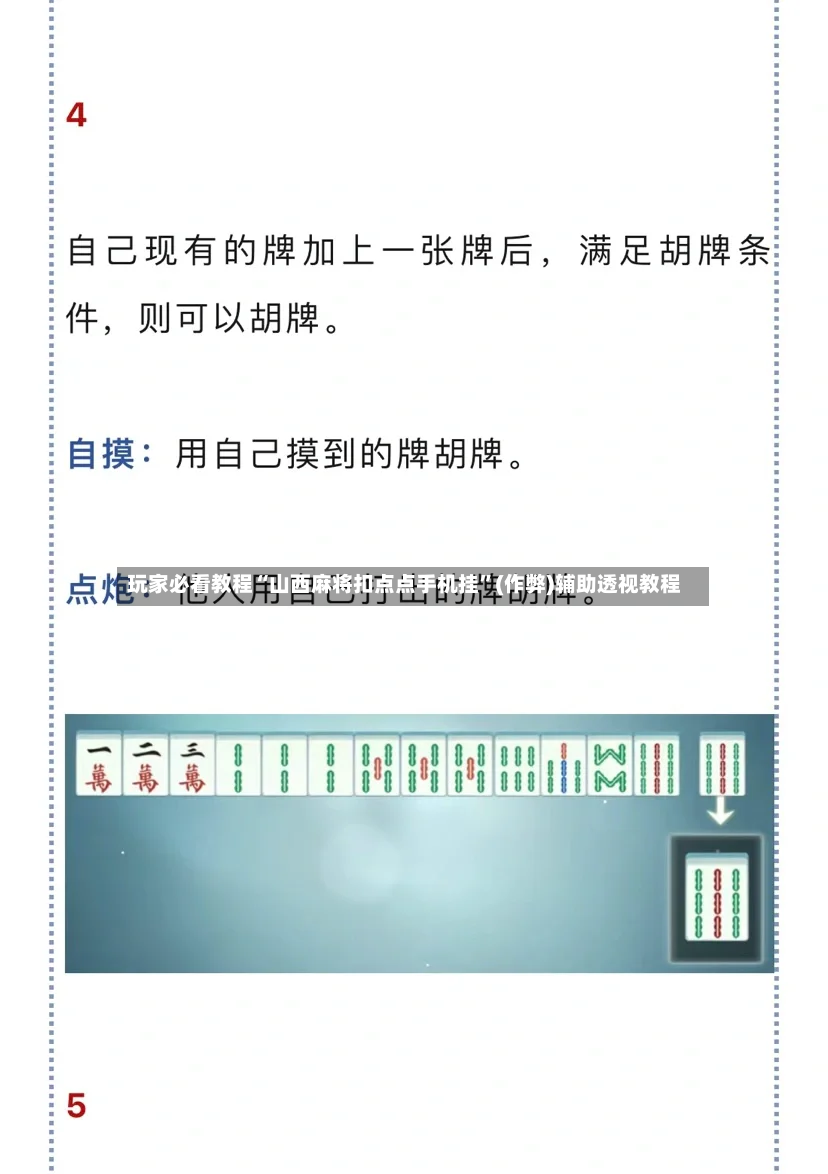玩家必看教程“山西麻将扣点点手机挂”(作弊)辅助透视教程-第2张图片