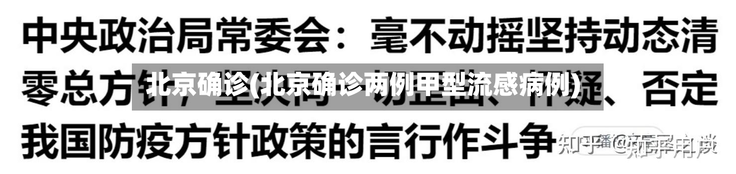 北京确诊(北京确诊两例甲型流感病例)-第2张图片