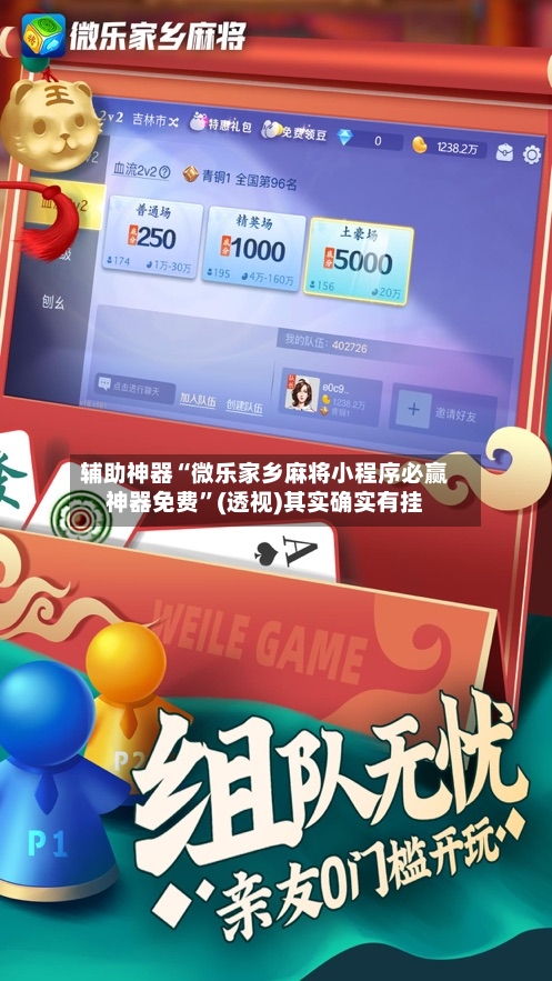 辅助神器“微乐家乡麻将小程序必赢神器免费”(透视)其实确实有挂-第3张图片