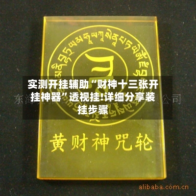 实测开挂辅助“财神十三张开挂神器	”透视挂!详细分享装挂步骤-第3张图片