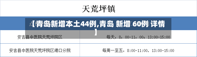 【青岛新增本土44例,青岛 新增 60例 详情】-第3张图片