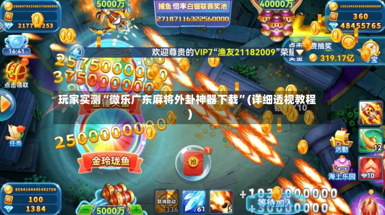 玩家实测“微乐广东麻将外卦神器下载	”(详细透视教程)-第2张图片