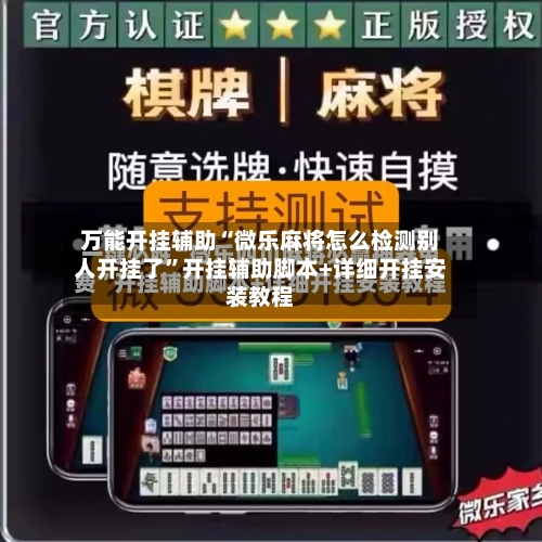万能开挂辅助“微乐麻将怎么检测别人开挂了”开挂辅助脚本+详细开挂安装教程-第2张图片