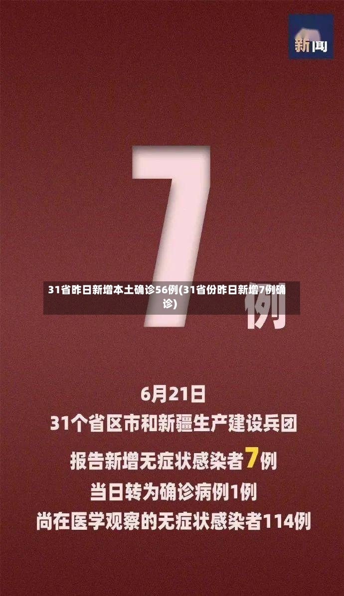 31省昨日新增本土确诊56例(31省份昨日新增7例确诊)-第2张图片