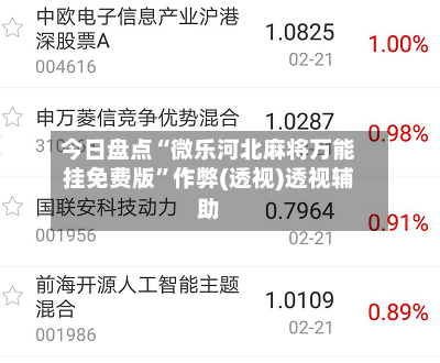 今日盘点“微乐河北麻将万能挂免费版”作弊(透视)透视辅助