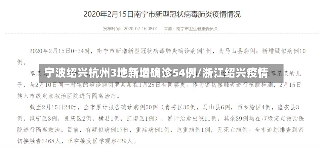 宁波绍兴杭州3地新增确诊54例/浙江绍兴疫情-第2张图片