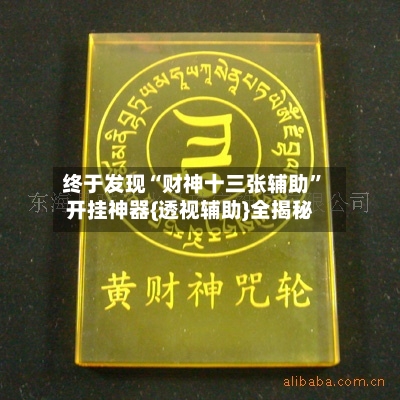 终于发现“财神十三张辅助”开挂神器{透视辅助}全揭秘-第2张图片