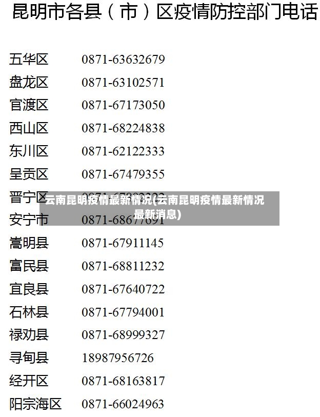 云南昆明疫情最新情况(云南昆明疫情最新情况最新消息)-第2张图片