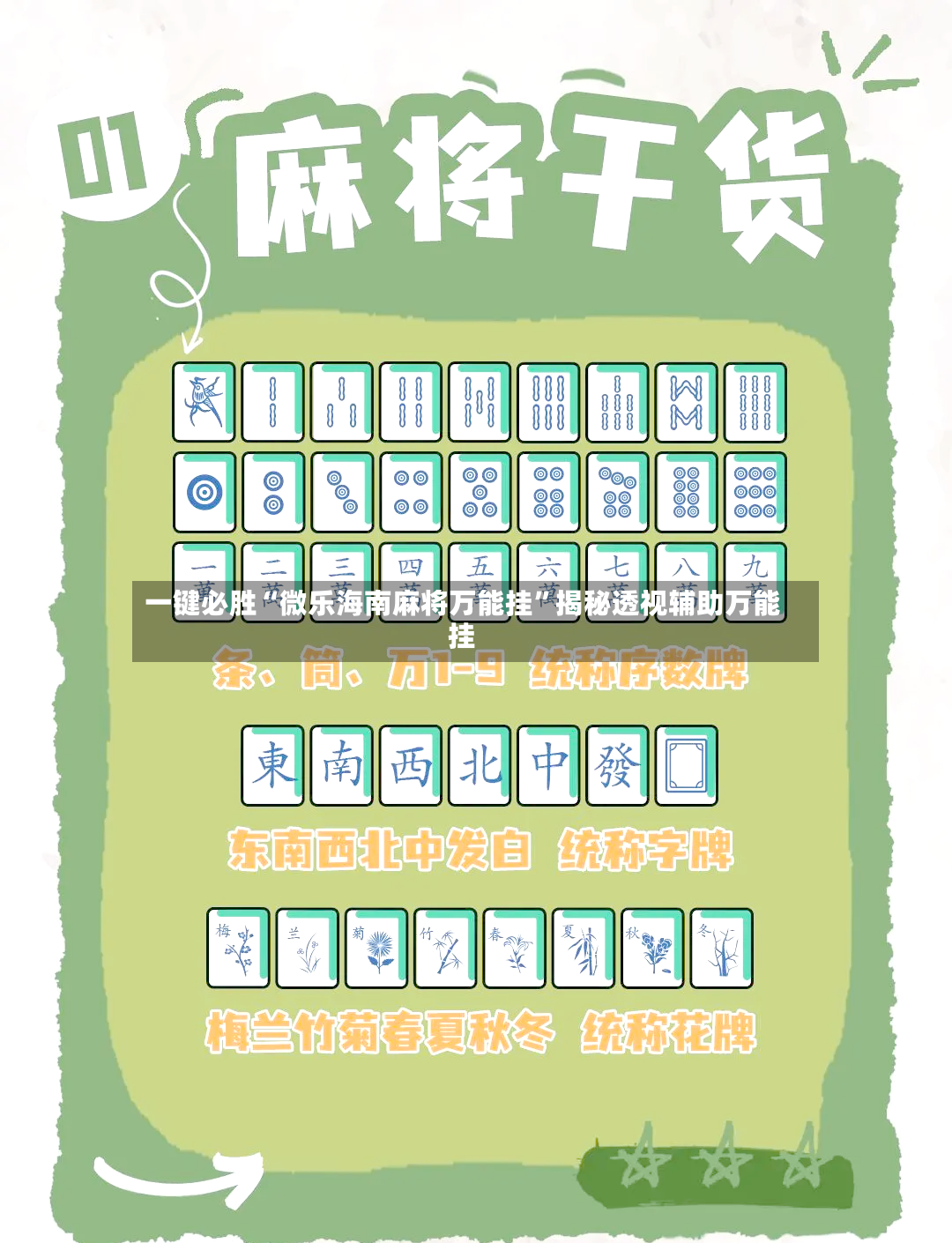 一键必胜“微乐海南麻将万能挂”揭秘透视辅助万能挂-第2张图片