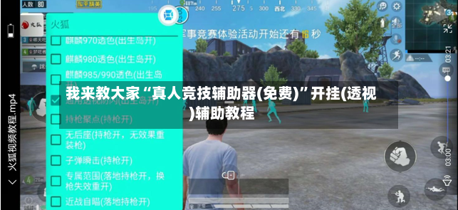 我来教大家“真人竞技辅助器(免费)”开挂(透视)辅助教程-第3张图片
