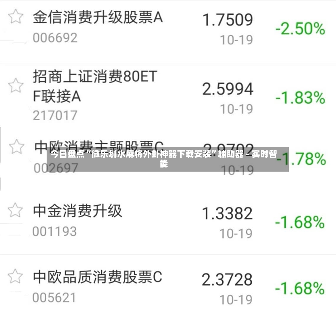今日盘点“微乐划水麻将外卦神器下载安装”辅助器 - 实时智能