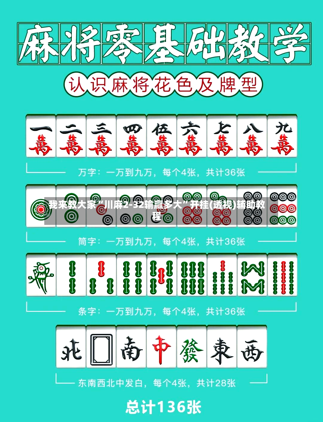 我来教大家“川麻2-32输赢多大”开挂(透视)辅助教程-第3张图片