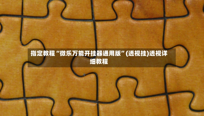 指定教程“微乐万能开挂器通用版”(透视挂)透视详细教程-第2张图片