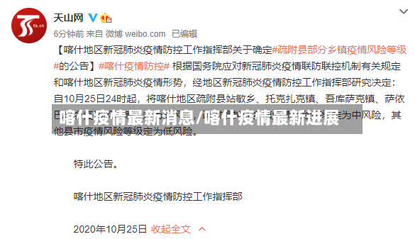 喀什疫情最新消息/喀什疫情最新进展-第2张图片