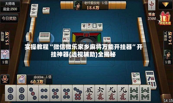 实操教程“微信微乐家乡麻将万能开挂器”开挂神器{透视辅助}全揭秘-第2张图片