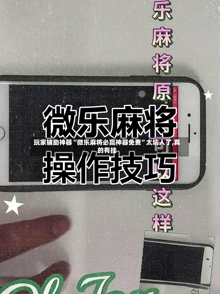 玩家辅助神器“微乐麻将必赢神器免费”太坑人了,真的有挂-第2张图片