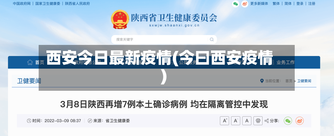 西安今日最新疫情(今曰西安疫情)
