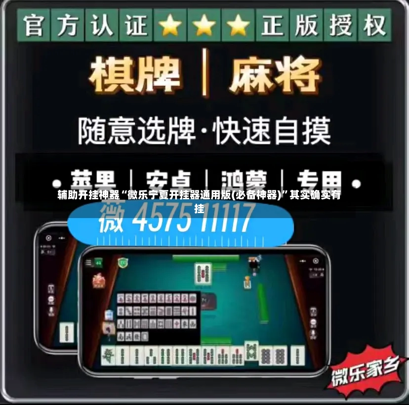 辅助开挂神器“微乐宁夏开挂器通用版(必备神器)”其实确实有挂
