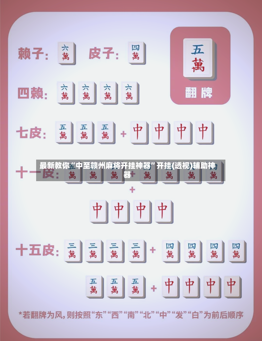 最新教你“中至赣州麻将开挂神器”开挂(透视)辅助神器-第3张图片